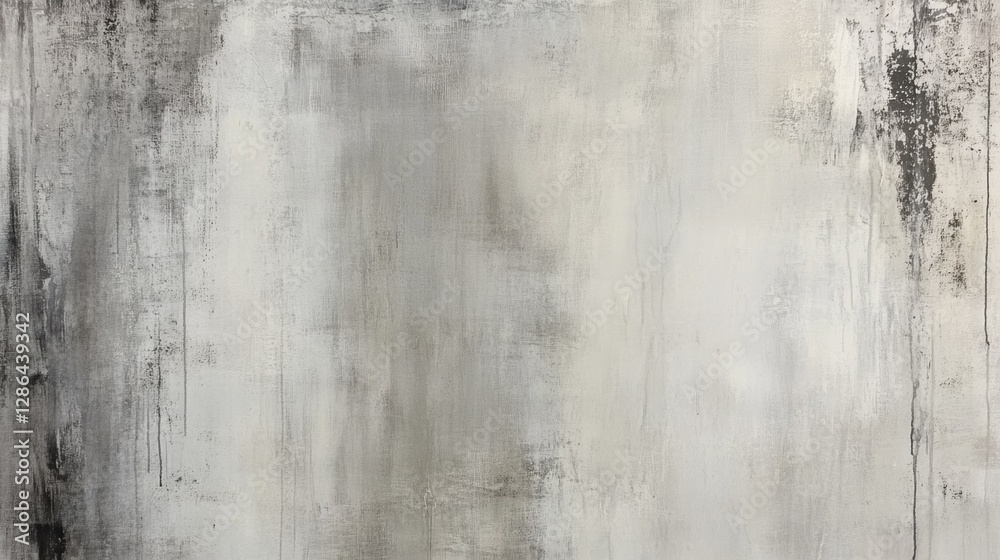 Abstract gray and white concrete texture with drips, perfect for backgrounds, art projects, or design elements. Versatile wall surface for creative uses.