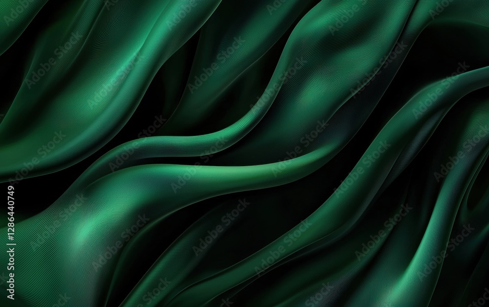 Obraz premium Elegant dark emerald with smooth lighting gradients for Saint Patricks Day