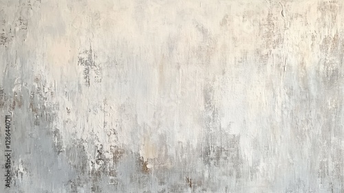 Wallpaper Mural Aged concrete wall texture with peeling paint, gray and beige tones, perfect for backgrounds, interior design, and artistic projects. Torontodigital.ca