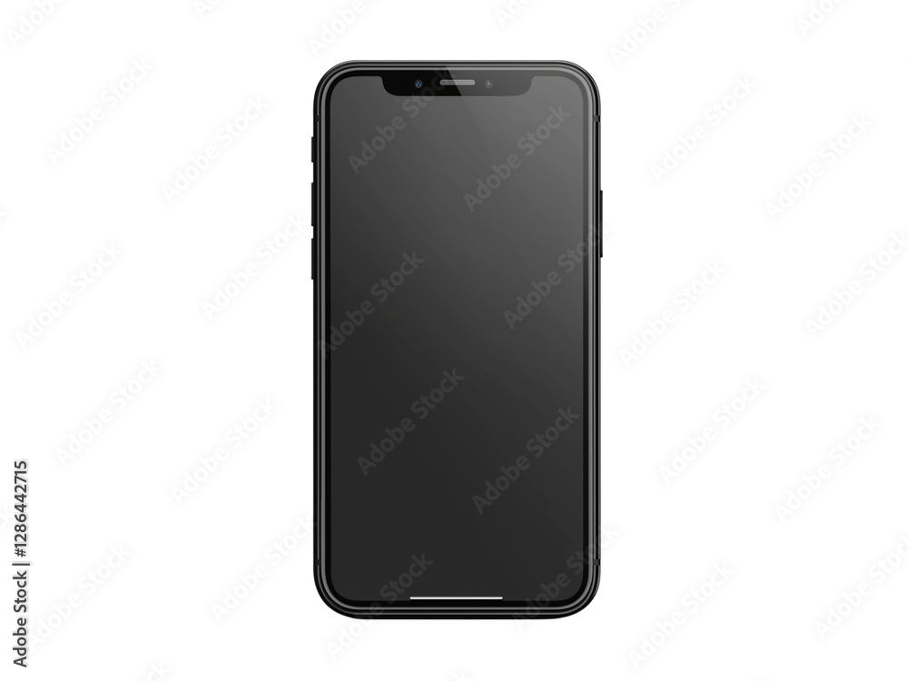 Empty smartphone screen Generative AI Empty smartphone screen Generative AI