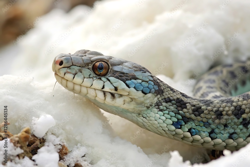 Fototapeta premium A fascinating exploration of the viper snake