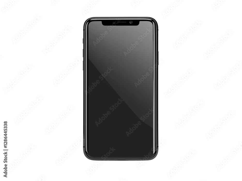 Empty smartphone screen Generative AI Empty smartphone screen Generative AI