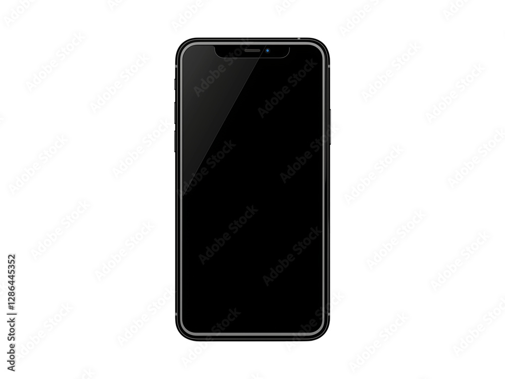 Empty smartphone screen Generative AI Empty smartphone screen Generative AI