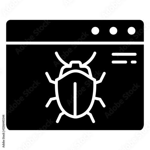 Bug Glyph Icon