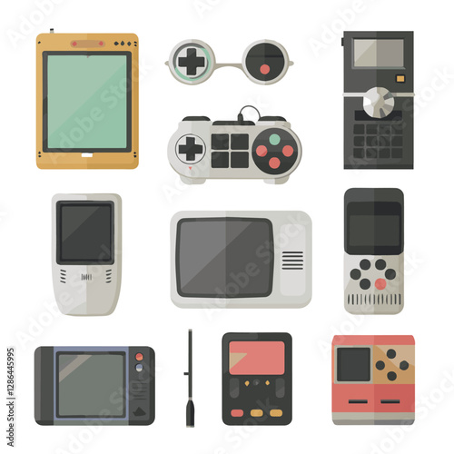 gadget, device, technology, background, modern, digital, vector, 3d, illustration, phone, electronic, mobile, headphones, wireless, equipment, headphone, headset, computer, design, object, hardware, s