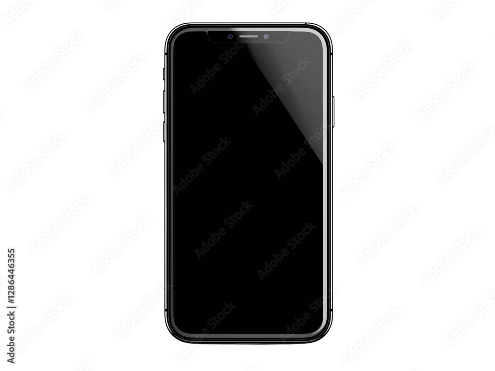 Empty smartphone screen Generative AI Empty smartphone screen Generative AI