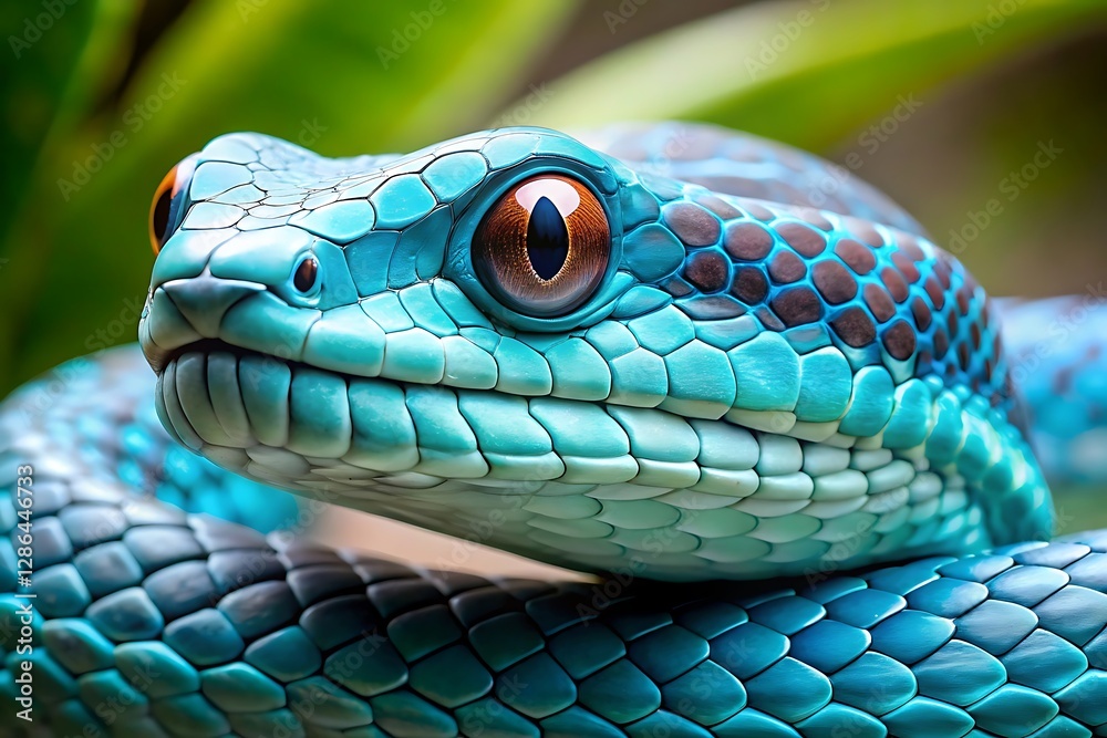 Fototapeta premium A fascinating exploration of the viper snake