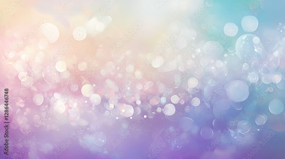 Colorful bokeh background with soft pastel tones, light reflections, and blurred shapes, perfect for creative designs and vibrant visual themes.