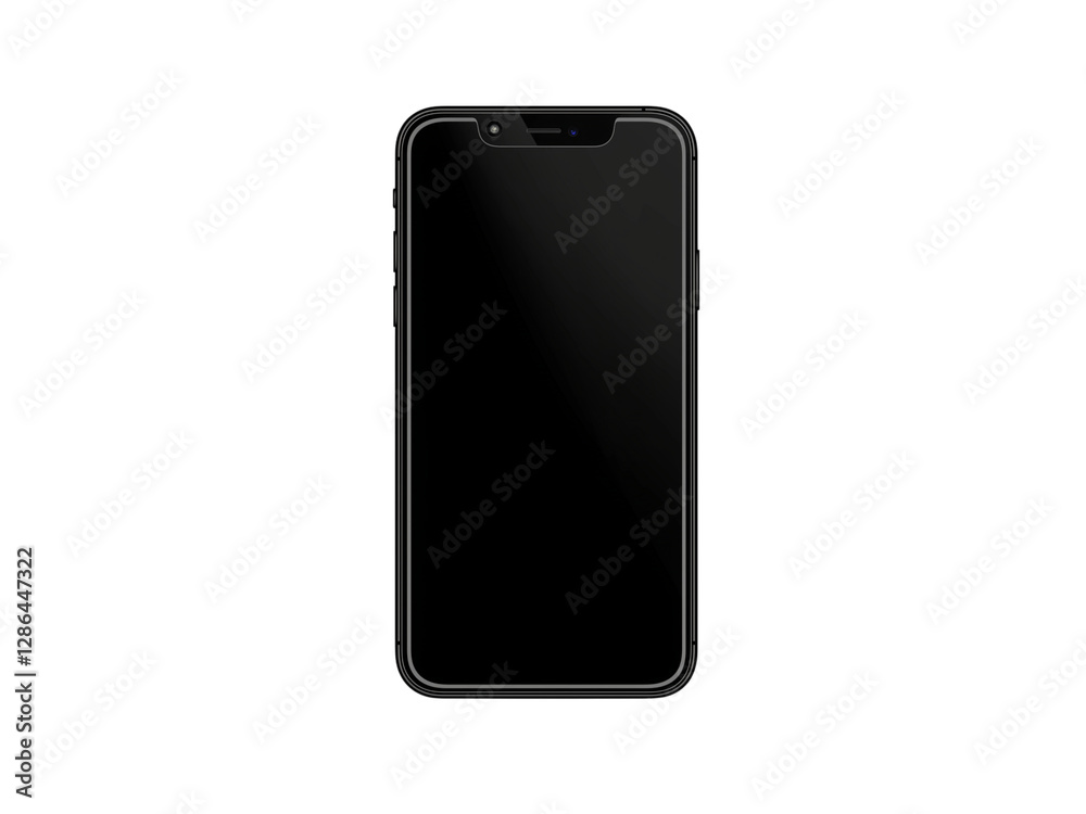Empty smartphone screen Generative AI Empty smartphone screen Generative AI