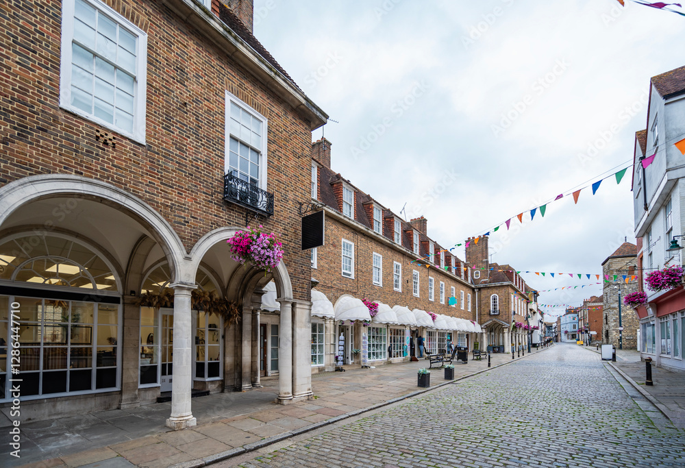 Obraz premium View of Canterbury, a small town in southeast England