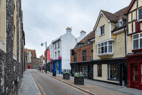 Fototapeta Naklejka Na Ścianę i Meble -  View of Canterbury, a small town in southeast England