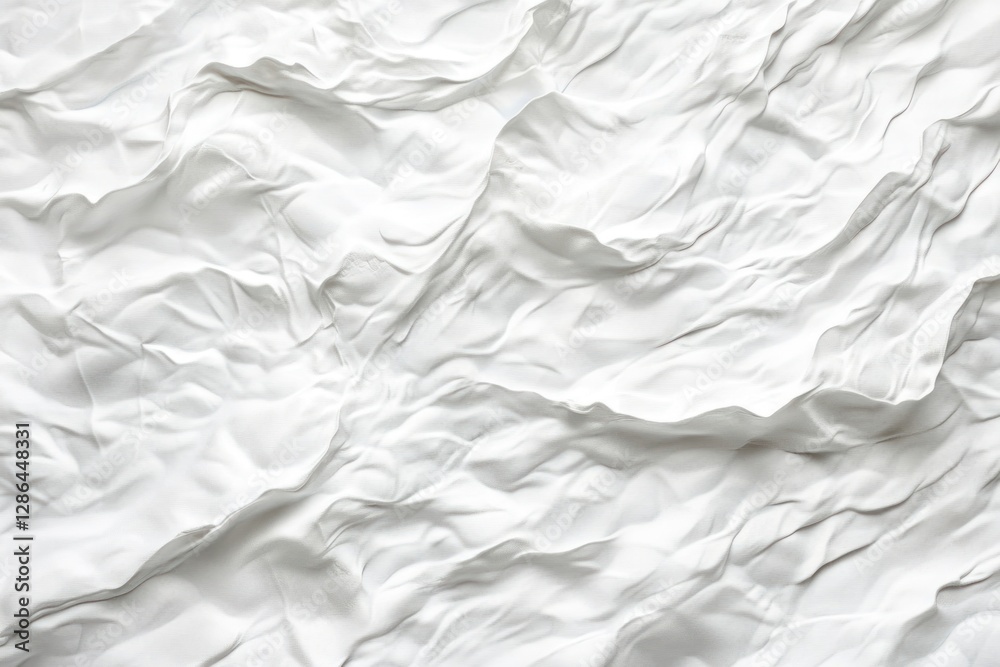 Abstract White Draped Fabric Textured Surface Minimalist Design Abstract White Draped Fabric Textured Surface Minimalist Design