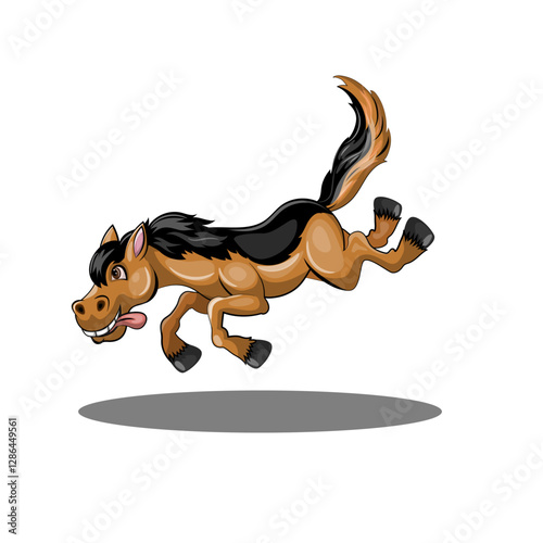 Horse galloping