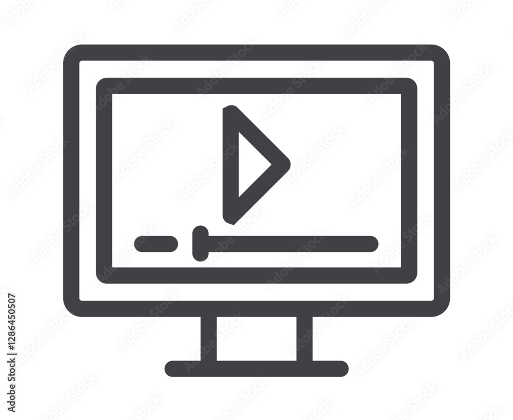 Online business training icon concept. Vector graphic design illustration Online business training icon concept. Vector graphic design illustration