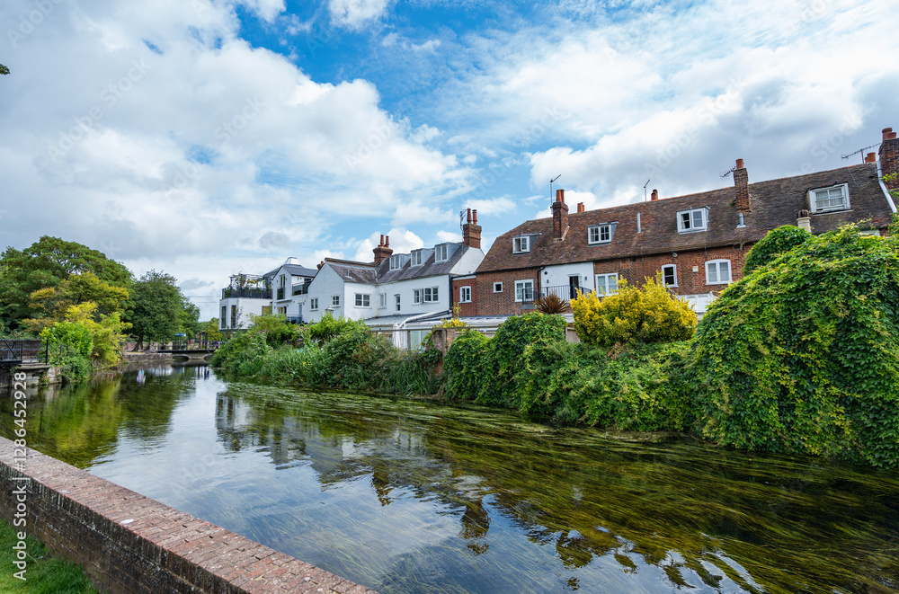 View of Canterbury, a small town in southeast England View of Canterbury, a small town in southeast England