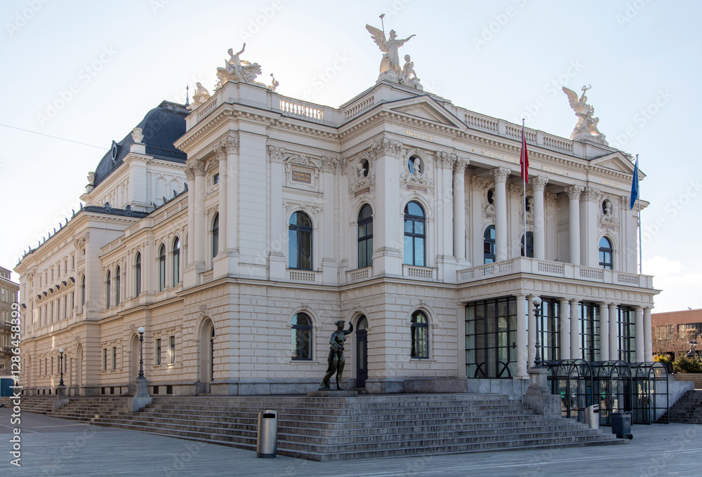 Fototapeta premium The Zurich Opera House building, Switzerland, Zurich.