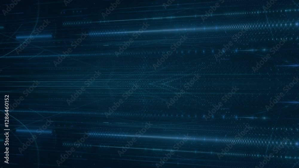 Digitaler Datenstrom - schnelles Internet, Energie, Forschung, Wissenschaft, Industrie, Innovation, Technologie, Computer, Netzwerk, Kommunikation,   künstliche Intelligenz, Digitalisierung, blau