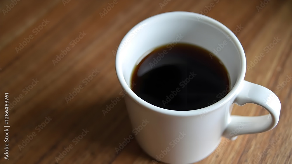 Coffee cup on a wooden table Coffee cup on a wooden table