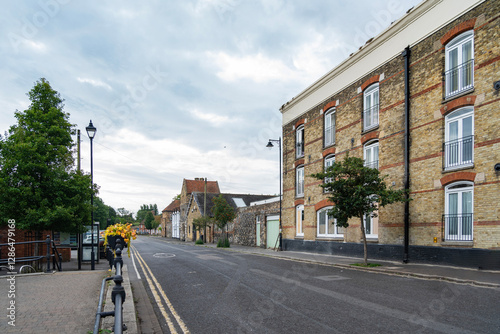 Fototapeta Naklejka Na Ścianę i Meble -  A view of Sandwich, a small town in southeast England
