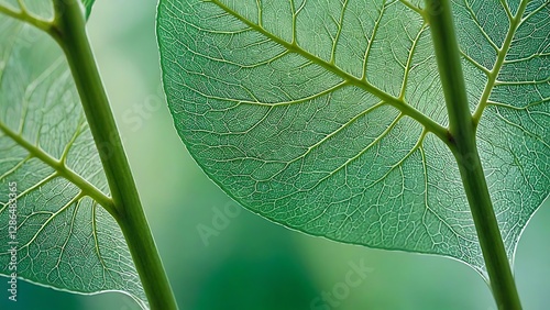 Intricate Leaf Veins: A Close-Up of Nature's Design
