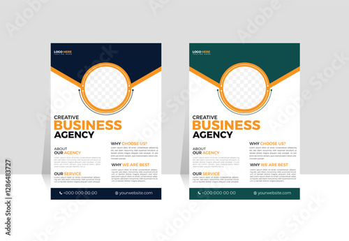 Modern Simple Minimalistic Creative Business Flyer Layout Template Design, modern business flyer template, abstract business flyer and creative design,