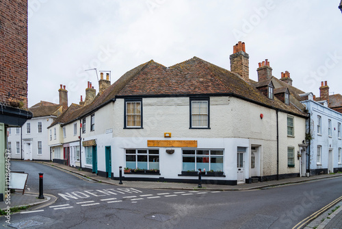 Fototapeta Naklejka Na Ścianę i Meble -  A view of Sandwich, a small town in southeast England