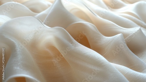 Beige Fabric Texture Closeup