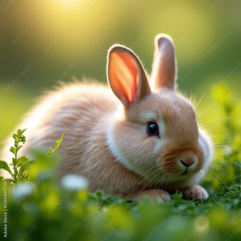 Fototapeta premium Dreamy Bunny Nap