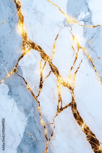White marble with delicate golden veins, a seamless high-resolution texture perfect for luxury design projects.