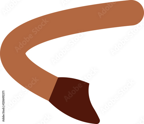 Christmas reindeer hoof vector illustration