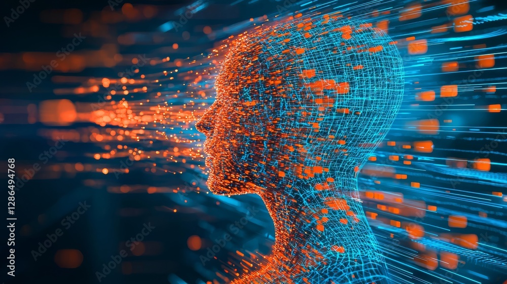 The AI consciousness flickers violently pieces of its holographic body breaking off into digital dust It reaches out trying to hold itself together
