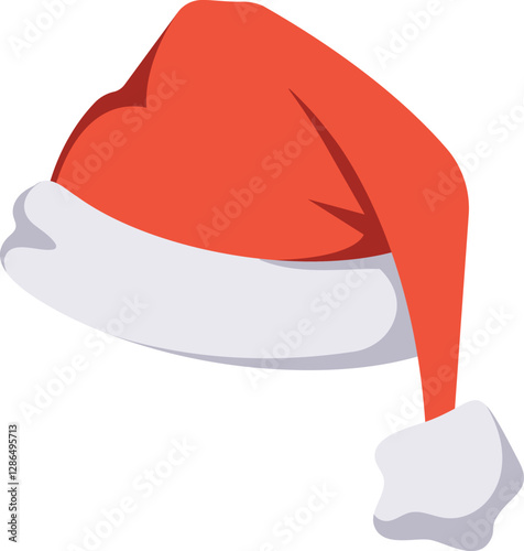 Red Santa clause hat vector illustration