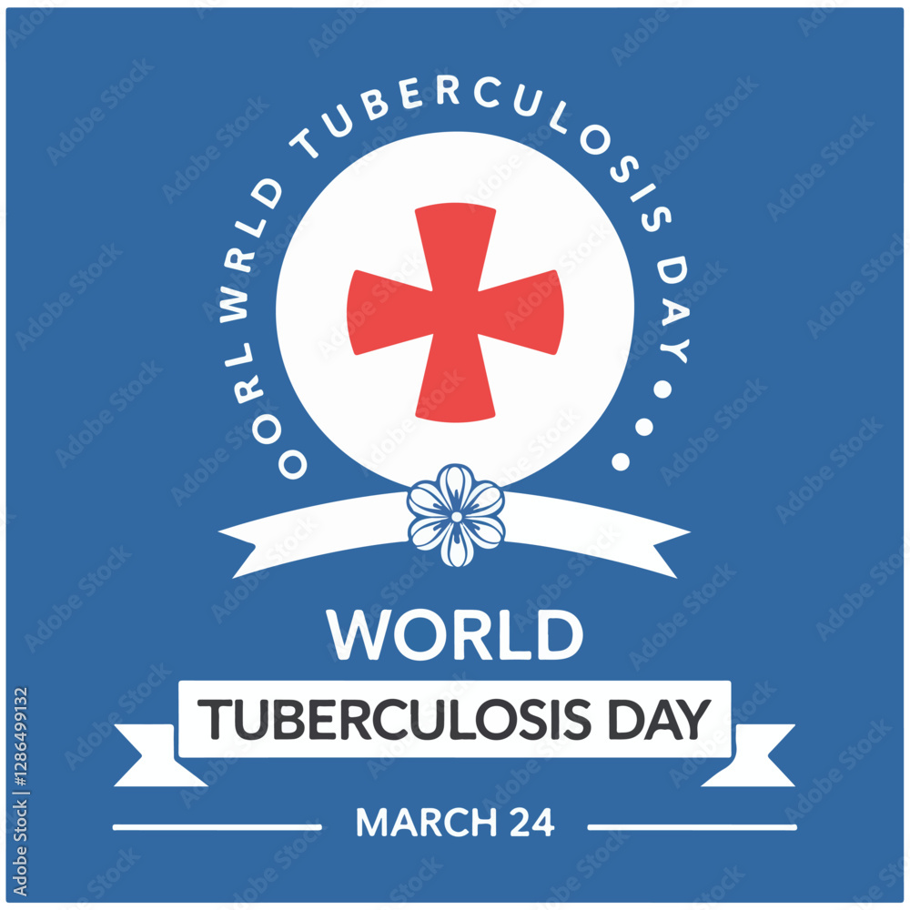 Fototapeta premium World Tuberculosis Day flyer poster image 31.eps