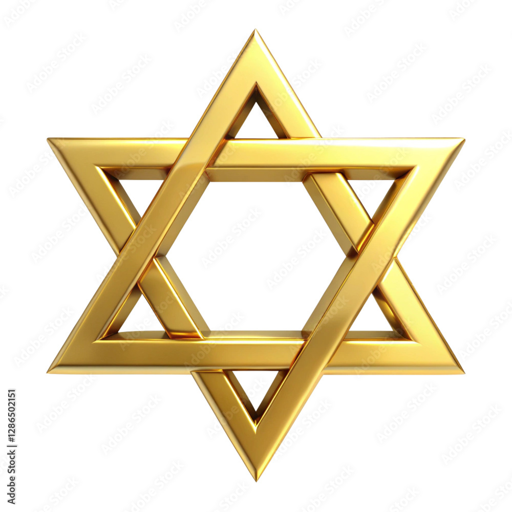 3d rendered gold star of david representing judaism and religious identity 3d rendered gold star of david representing judaism and religious identity