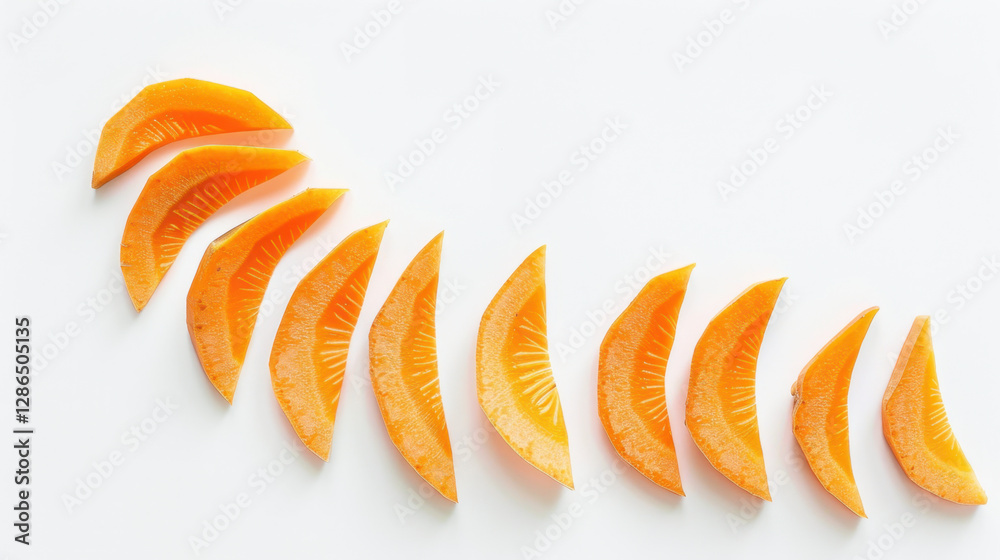 sliced carrot isolated on white background sliced carrot isolated on white background