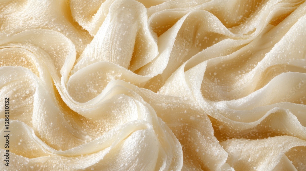 A detailed close-up view of a white frosted cake adorned with smooth icing, showcasing its elegant texture and enticing appearance. A detailed close-up view of a white frosted cake adorned with smooth icing, showcasing its elegant texture and enticing appearance.