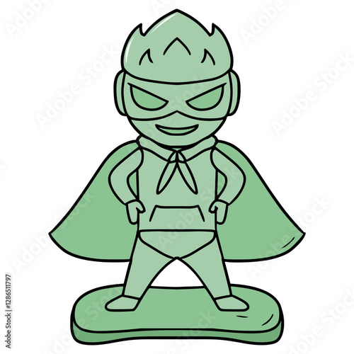 action figure illustration hand drawn isolated vector