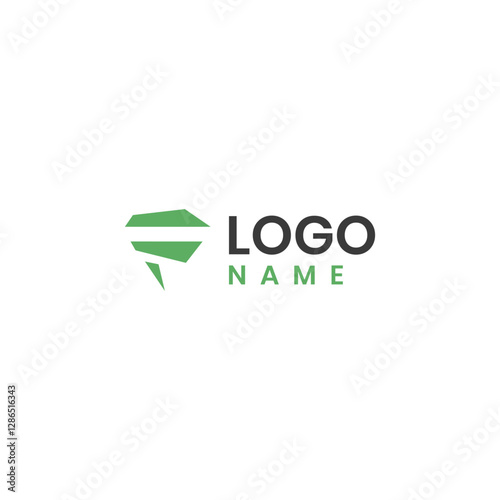Free Download F letter Logo Modern Simple Clean Grean  - GFXLoad