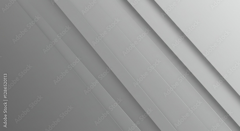 Obraz premium Minimalist gray fabric folds, soft textile texture, diagonal lines, monochromatic, abstract composition, subtle shadows, clean aesthetic, high-resolution detail, studio lighting, geometric shapes, gra