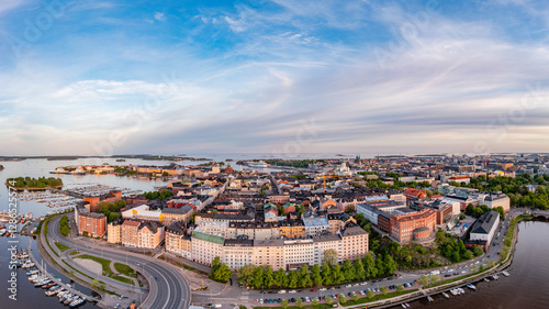 Obraz na płótnie aerial view of the city w salonie