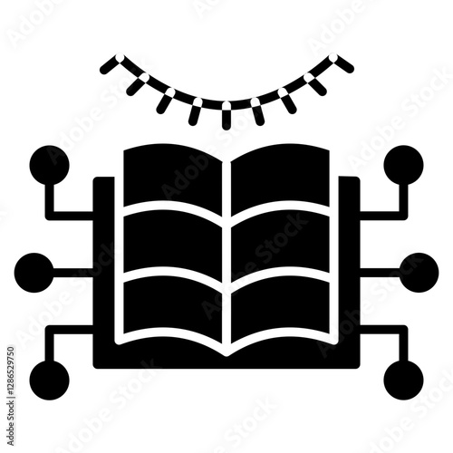 Unsupervised Learning Glyph Icon