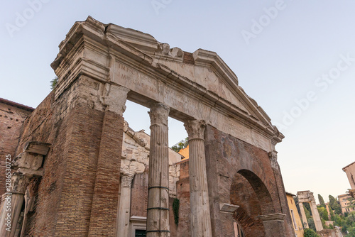 An ancient Roman Structure in modern times - The Porticus Octaviae  photo