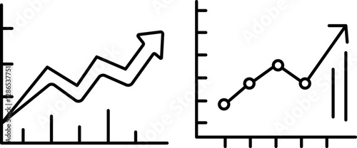 Graph Icon Set – Data Visualization & Analytics Symbols in EPS