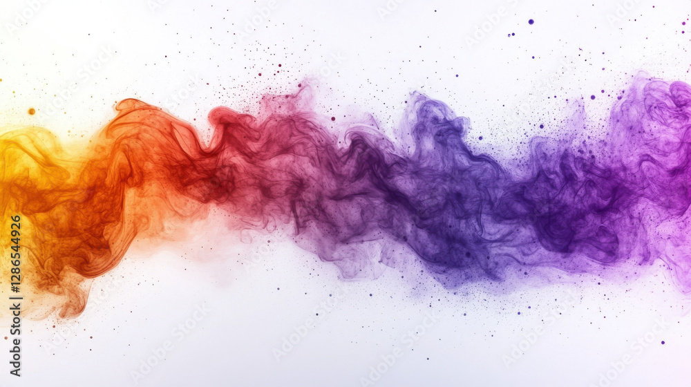 Colorful abstract smoke waves create vibrant visual effect Colorful abstract smoke waves create vibrant visual effect