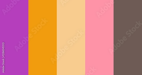 Vibrant color palette swatches (9)