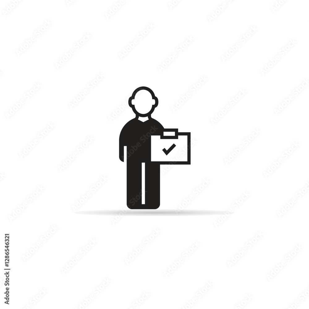 people showing check mark icon with shadow on white background people showing check mark icon with shadow on white background