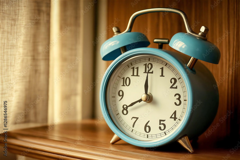 A retro alarm clock placed on a wooden table, surrounded by autumn flowers, evoking a sense of time passing and the beauty of nature. A retro alarm clock placed on a wooden table, surrounded by autumn flowers, evoking a sense of time passing and the beauty of nature.