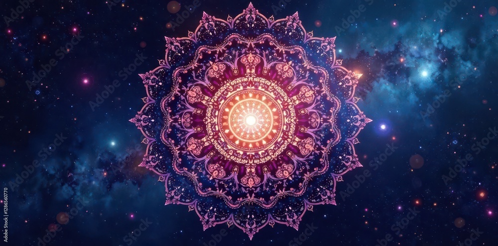 Intricate celestial mandala, smooth galaxy gradient blend, blend, ethereal, illustration Intricate celestial mandala, smooth galaxy gradient blend, blend, ethereal, illustration