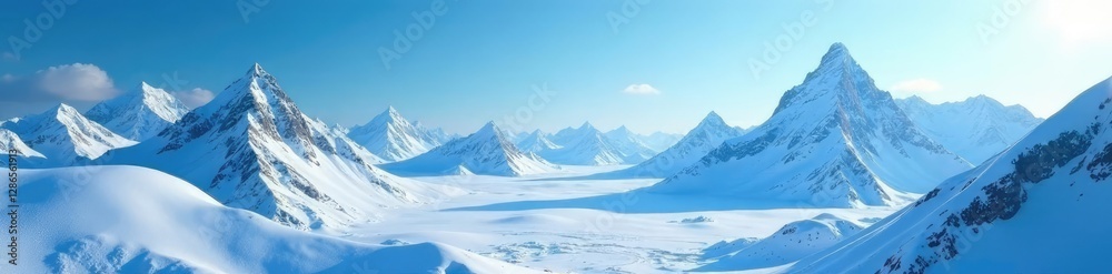 custom made wallpaper toronto digitalVertical blue background with a hint of snowy peaks, frosty, vast