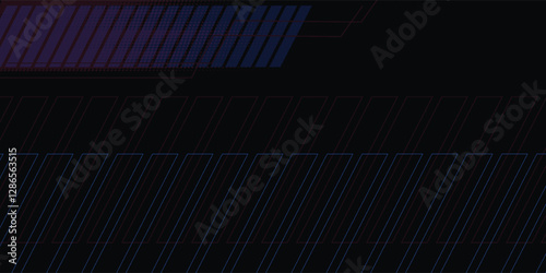 Abstract blue banner design vector, dynamic sporty horizontal background template for media promotion